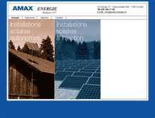 Tablet Screenshot of amax-energie.ch